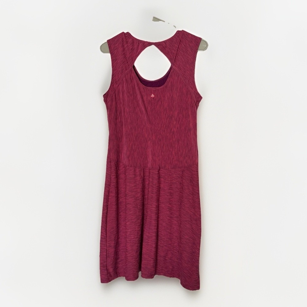 prAna Cali Dress Womens Large Raspberry Pink Sleeveless Racerback Athletic - Picture 2 of 8